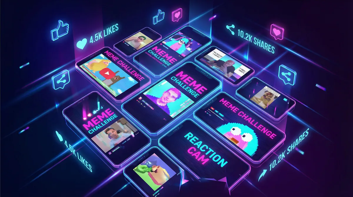 qq特效 热梗挑战活动 - 用户二次创作展示